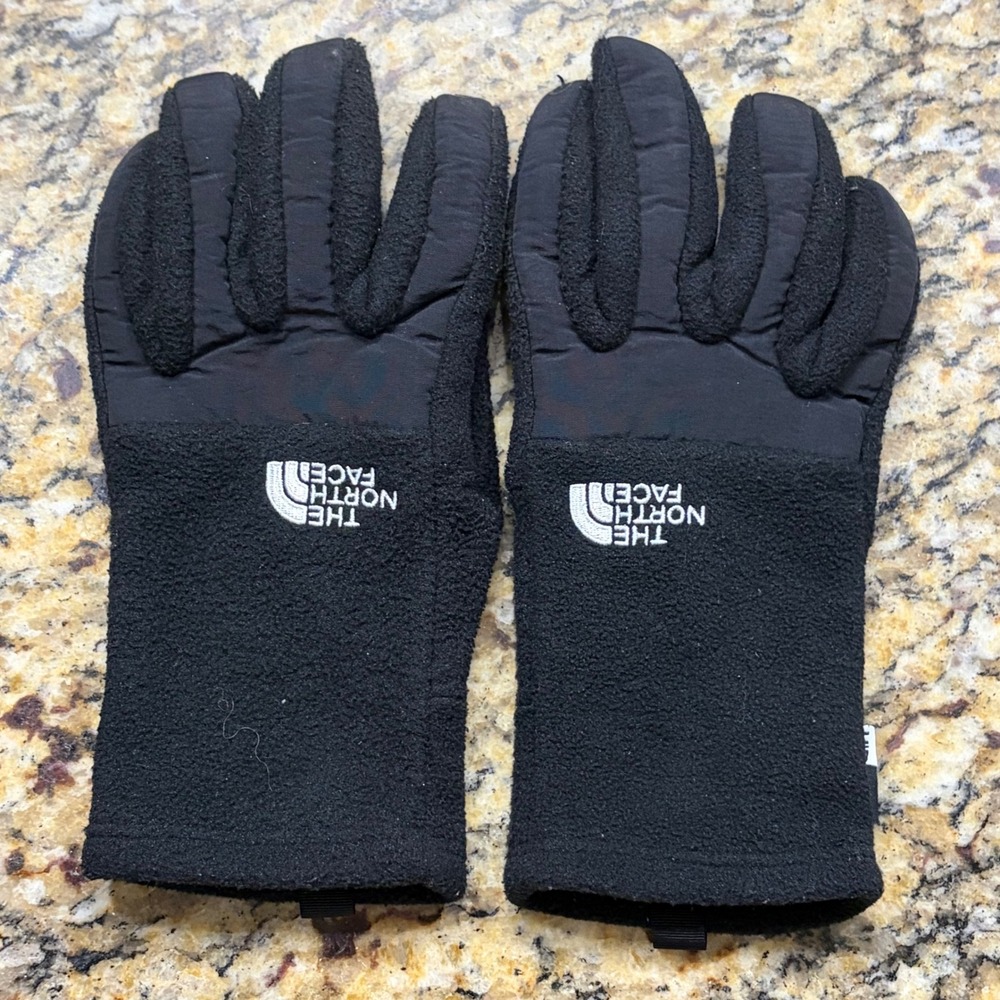 The‎ North Face Womens Etip Denali Fleece Gloves Black Touchscreen Small